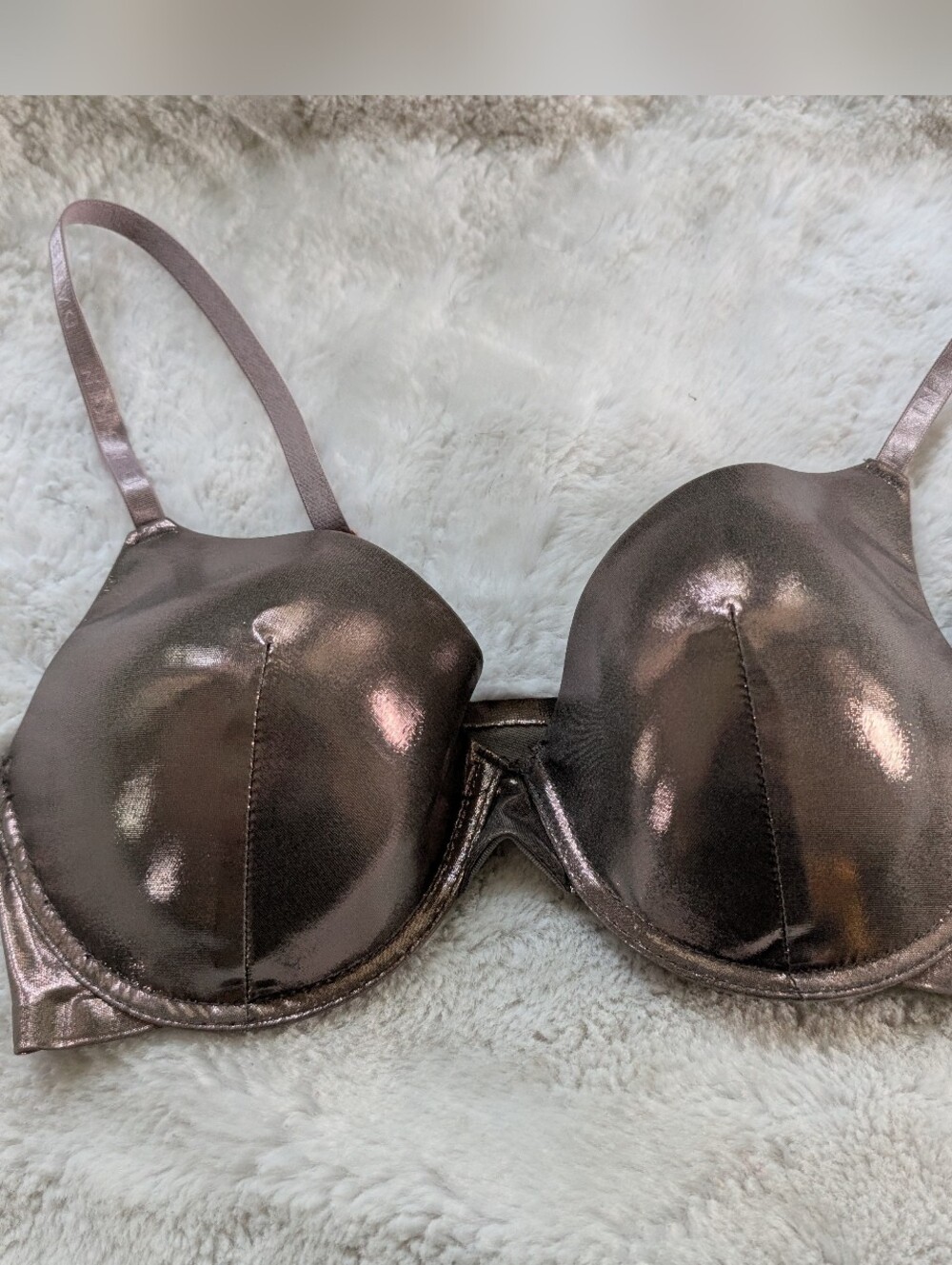 Metallic Brown Push-Up Bra - Women Intimates NWT